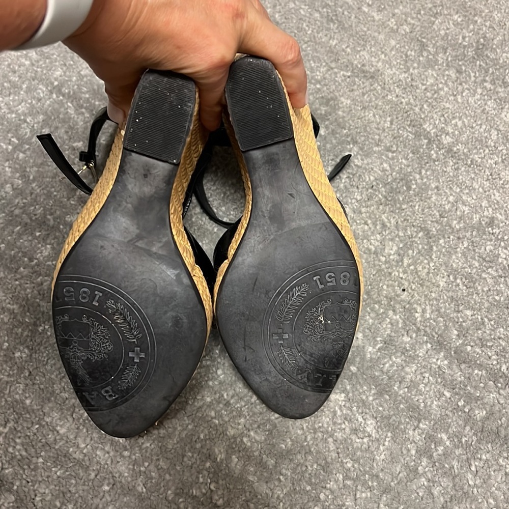 Bally Black and Tan Wedge Shoes - Picture 6 of 6